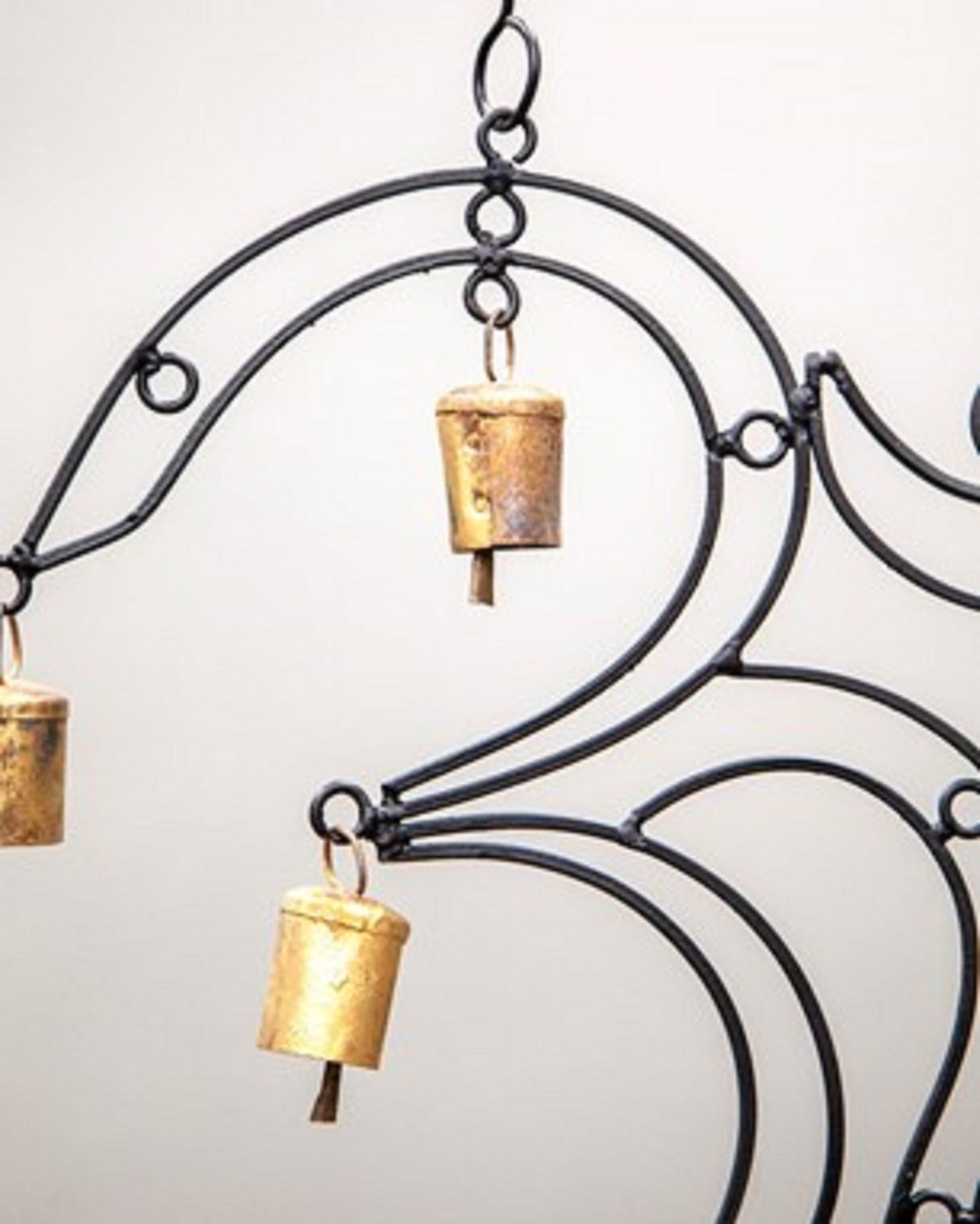 OM Brass Chime | Handcrafted Sacred Sound Tool with 9 Brass Bells for Ritual & Home Sanctuary