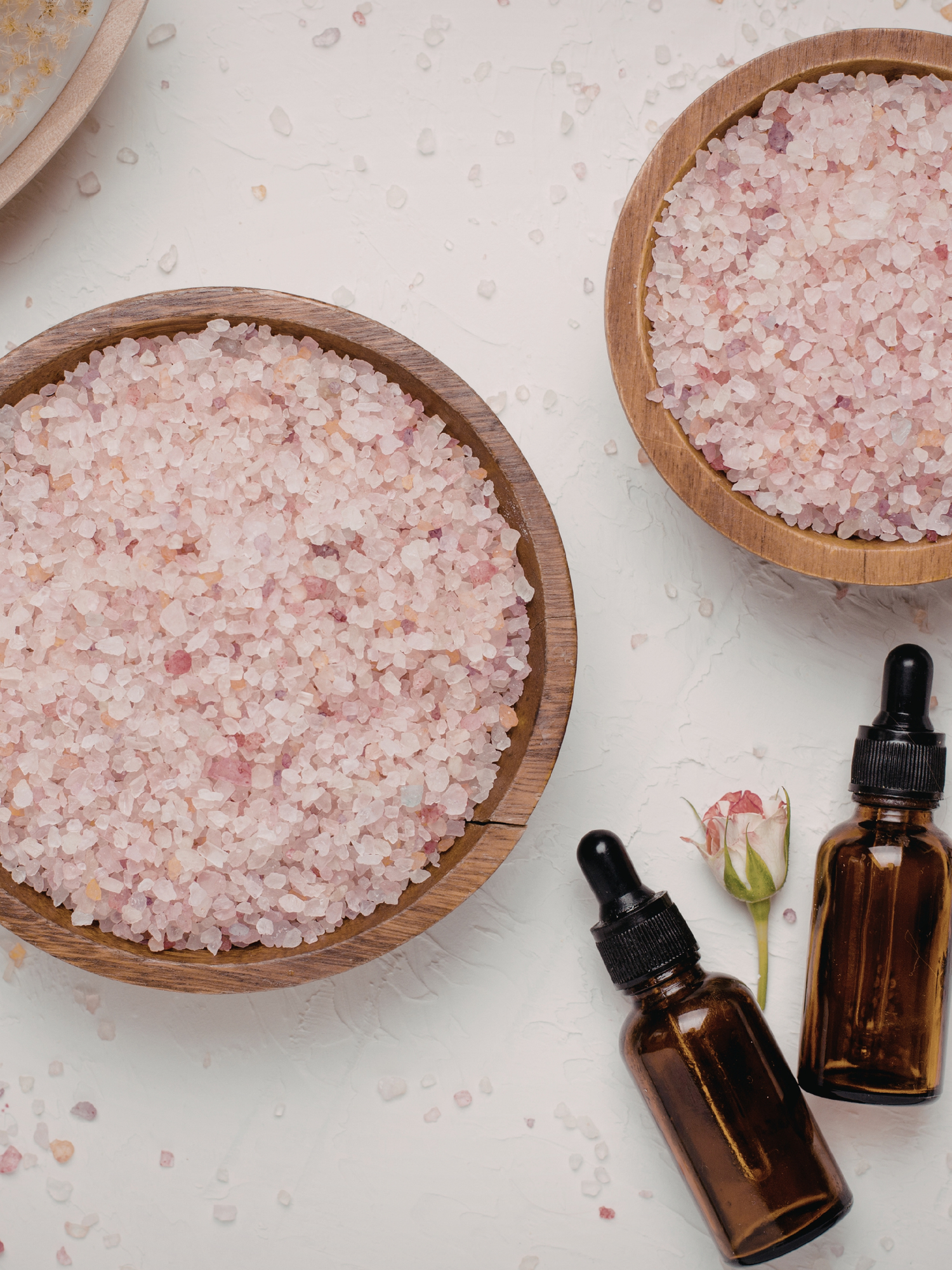 Bath salts and essential oil blends