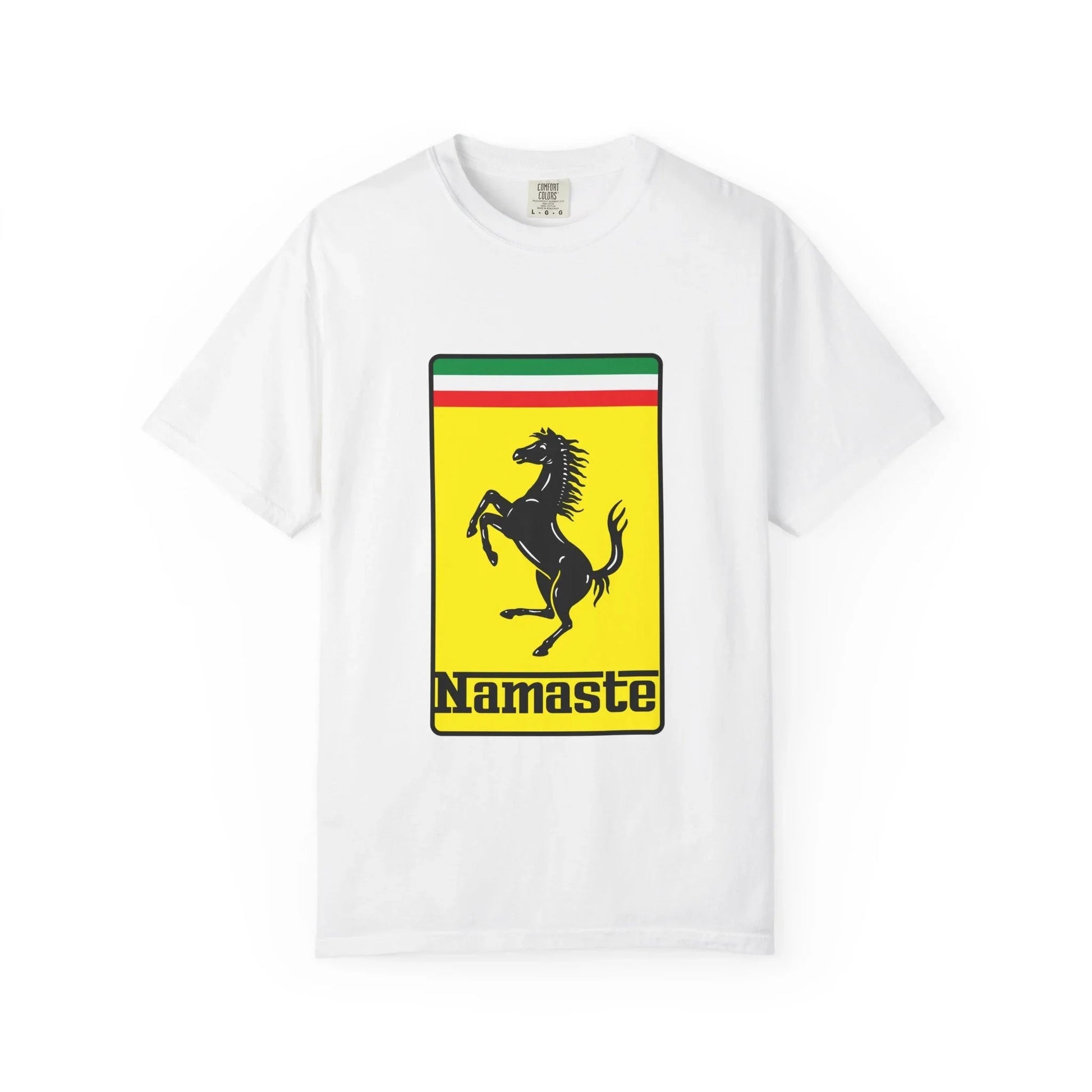 Namaste Retro Graphic Unisex T-shirt - Comfortable Casual Wear, Perfect for Yoga Lovers, Gifts for Him/Her, Relaxed Fit Tee, Summer Style-0