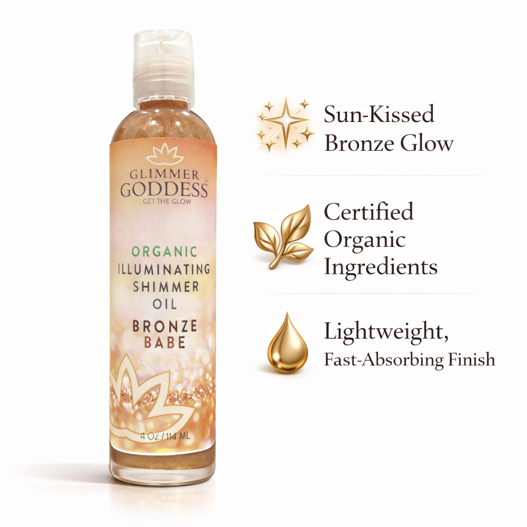 Organic Shimmer Oil – Illuminating Body Oil in 5 Shades for Radiant Glow & Deep Hydration-2