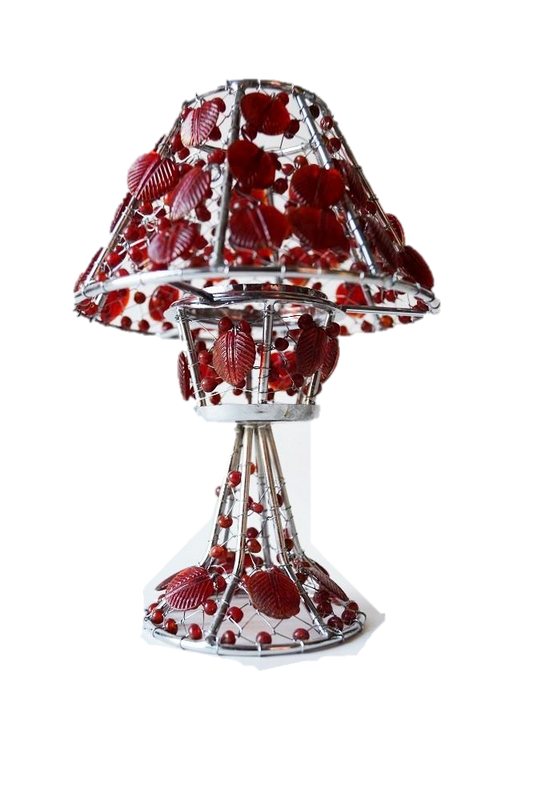 Handmade colored glass Tea Light candle holder