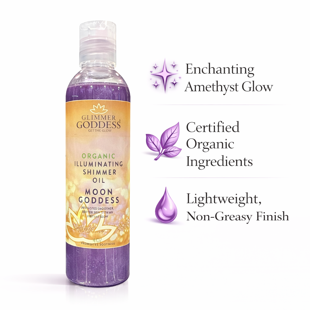 Organic Shimmer Oil – Illuminating Body Oil in 5 Shades for Radiant Glow & Deep Hydration-3