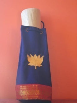 Kids Lotus Yoga Mat Bag | Handcrafted Cotton Twill with Lotus Embroidery for Sacred Practice & Mindful Movement
