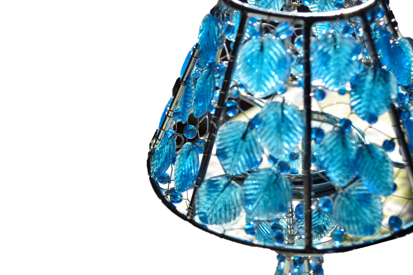 Handmade Colored Glass Tea Light Candle Holder | Artisan Sacred Ritual Decor for Altar & Home