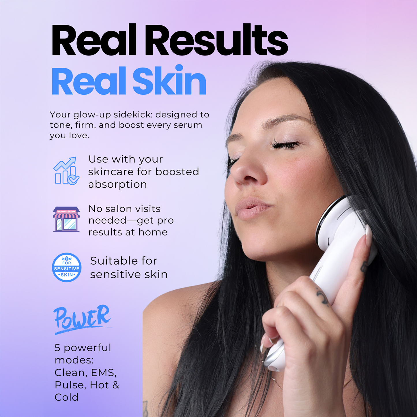 Hot/Cold Led Light Therapy Handset V3 | Helloskin
