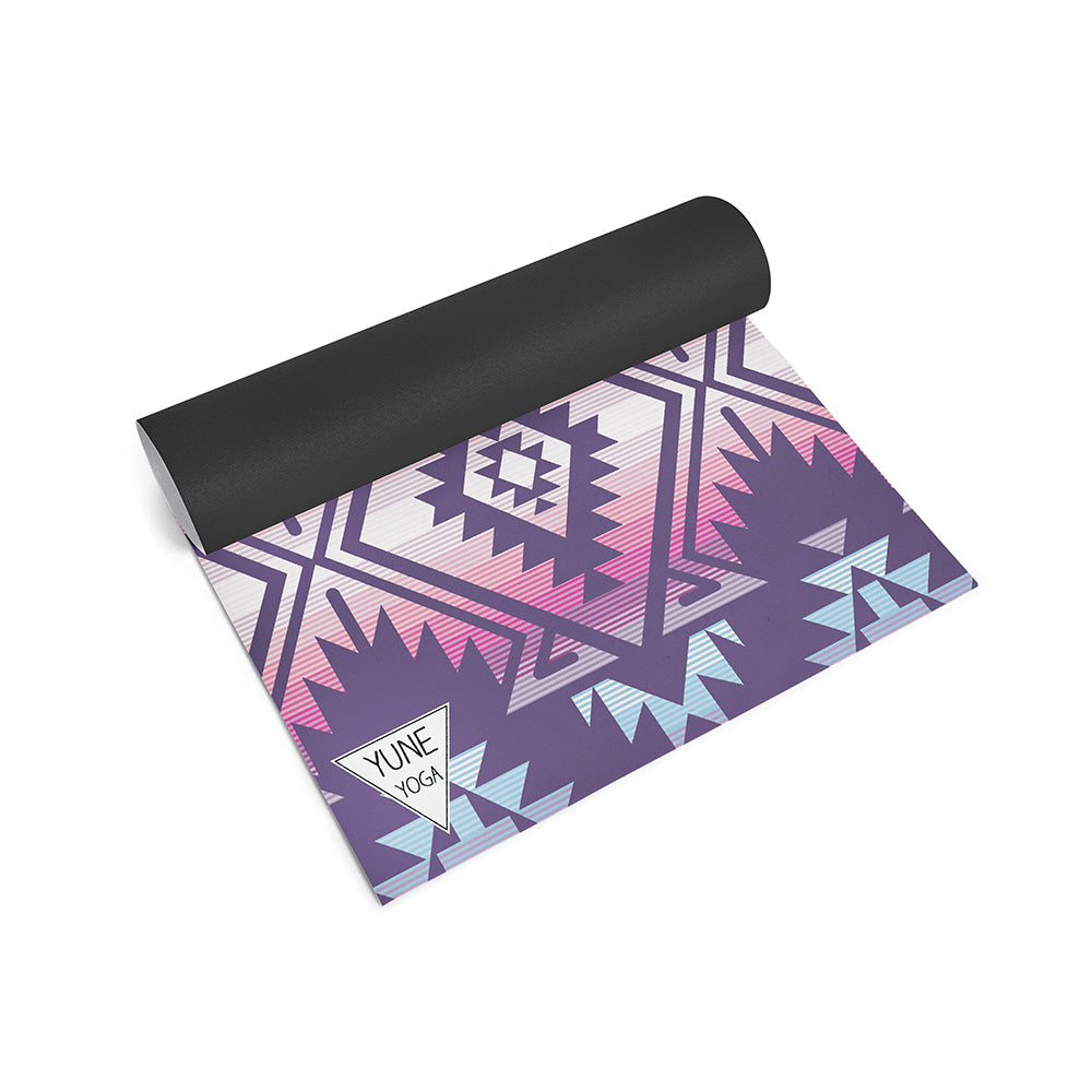 Jerome Midnight Yoga Mat – 6 mm Extra Thick, Double-Sided Non-Slip, Eco-Friendly PER with Deep Purple Midnight Design | Yune Yoga-2