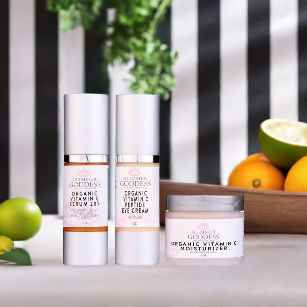 Organic Vitamin C Brighter Skin 3 Step Anti Aging Kit-1