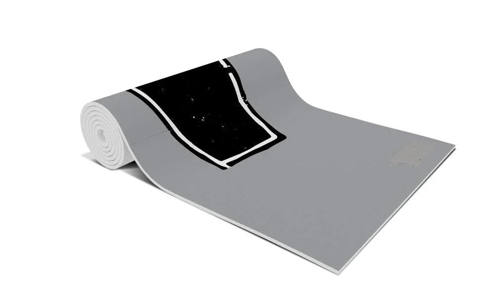 Corpse Pose Yoga Mat | 6mm Non-Slip, Eco-Friendly Grey Mat for Calm, Restorative Practice | Yune Yoga